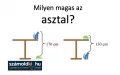 Milyen magas az asztal? Gondolkodtató matek feladvány