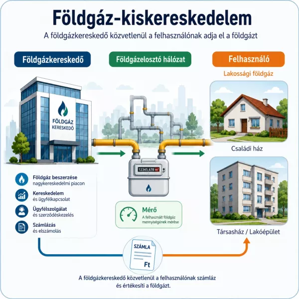 a földgáz kiskereskedelem működése és szerepe a magyar gázellátásban